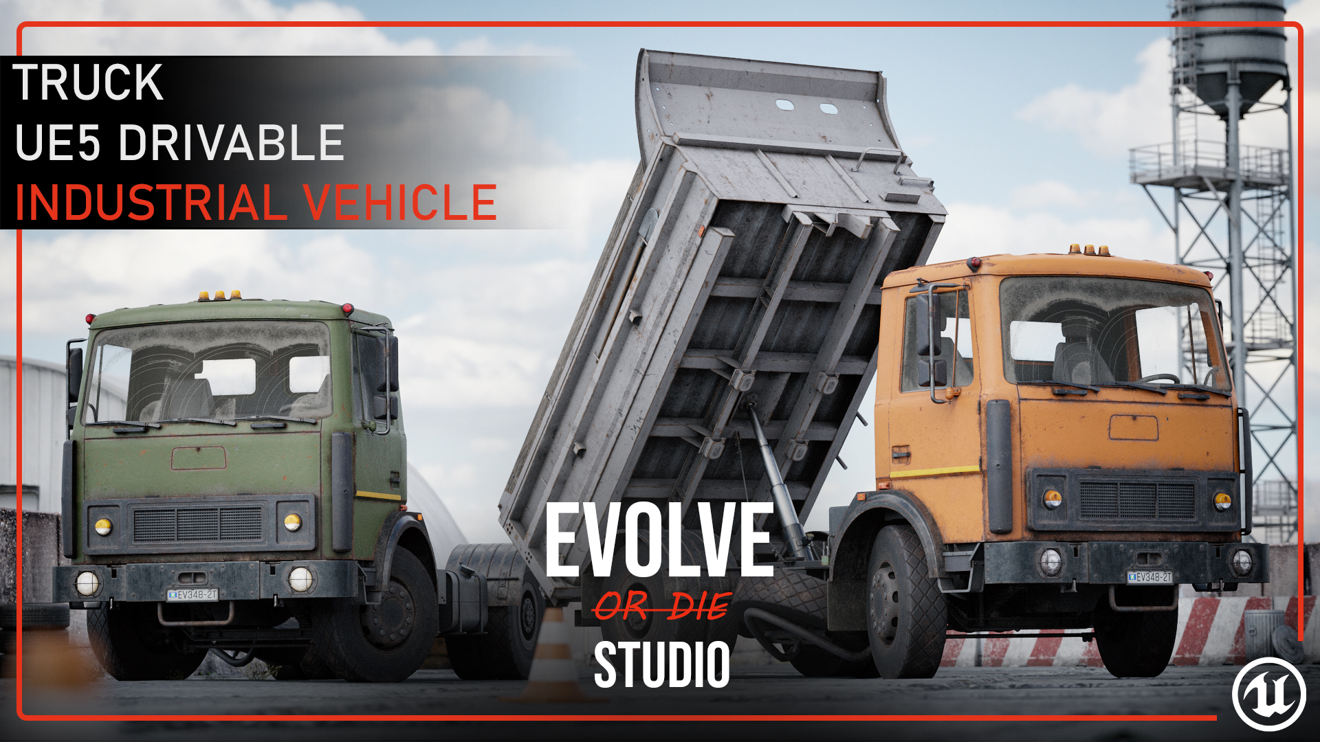Truck Drivable Construction UE5 Vehicle