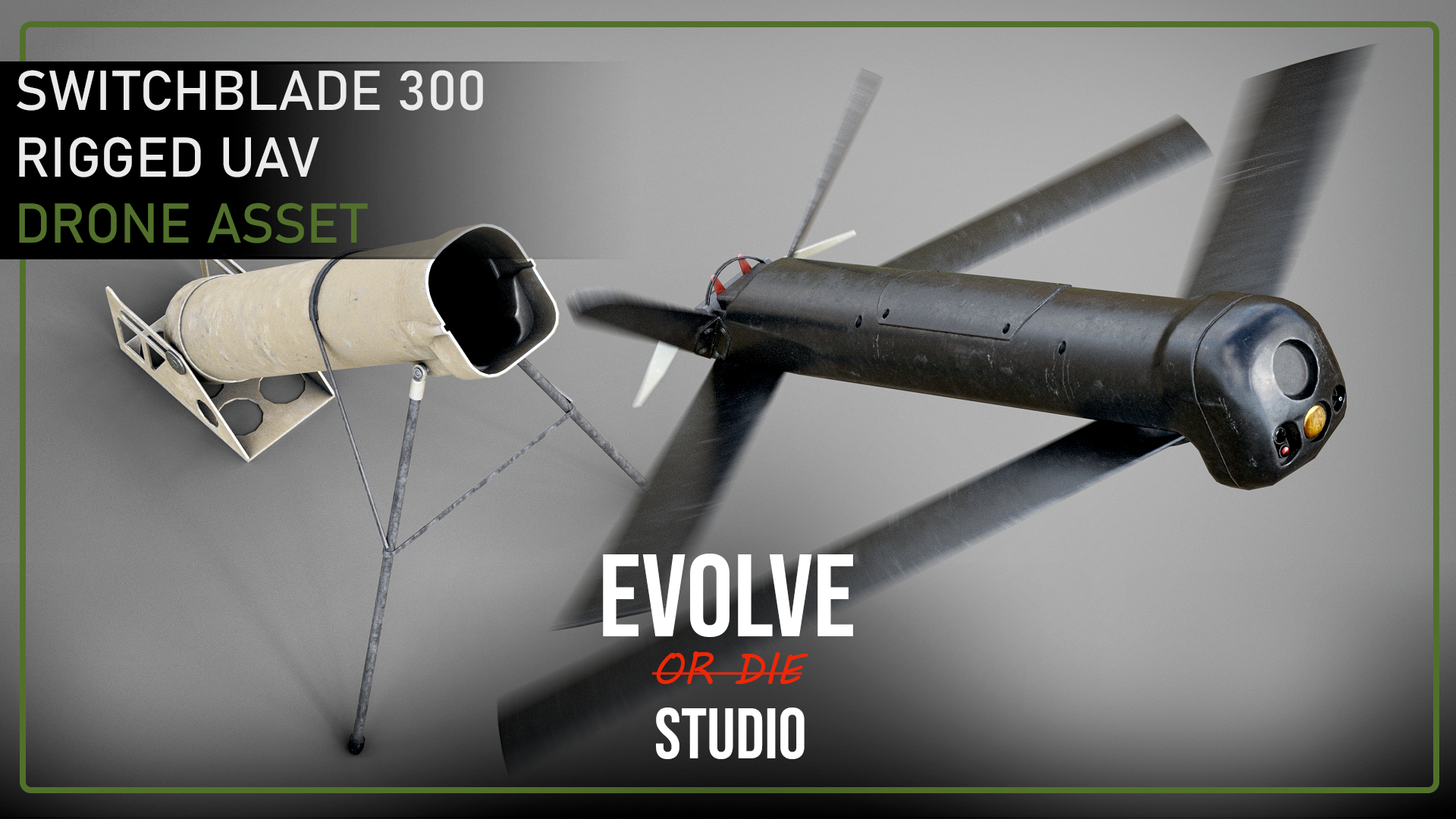 Switchblade 300 UAV Drone 3D Model