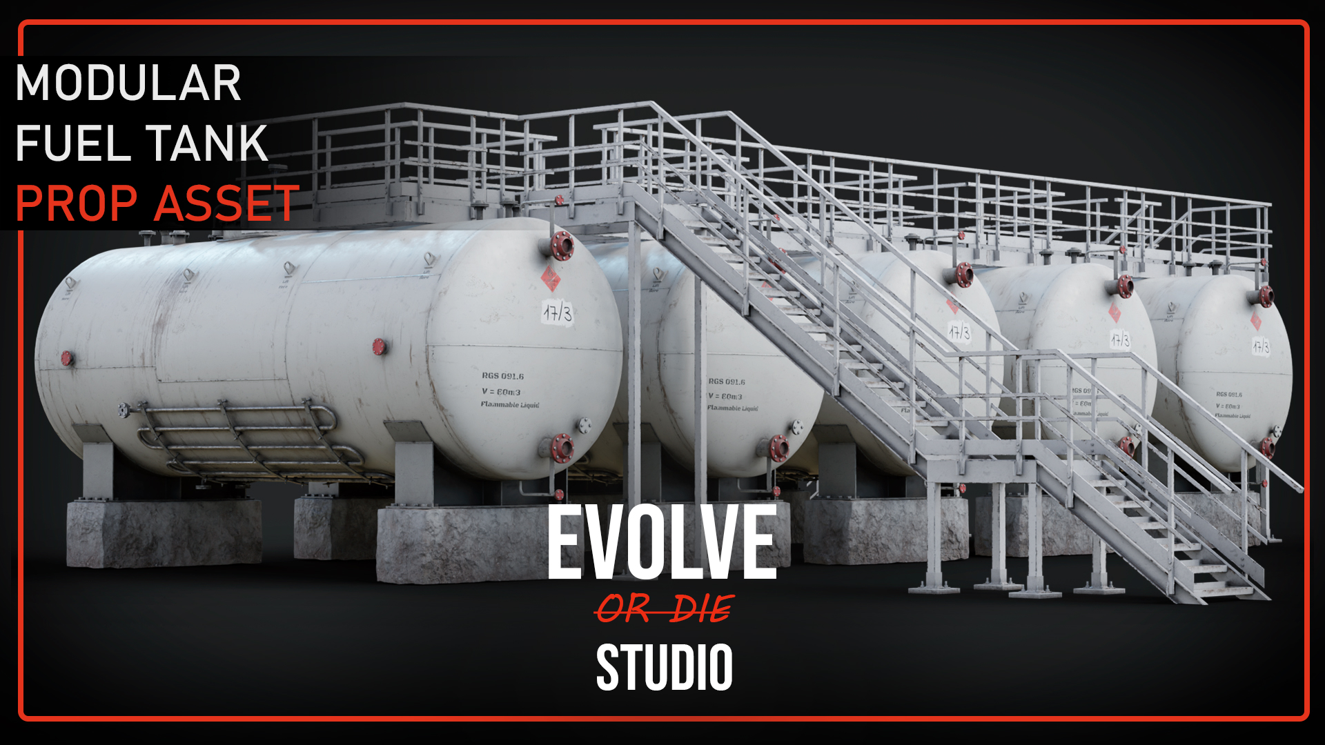 Fuel Tank Industrial 3D Model