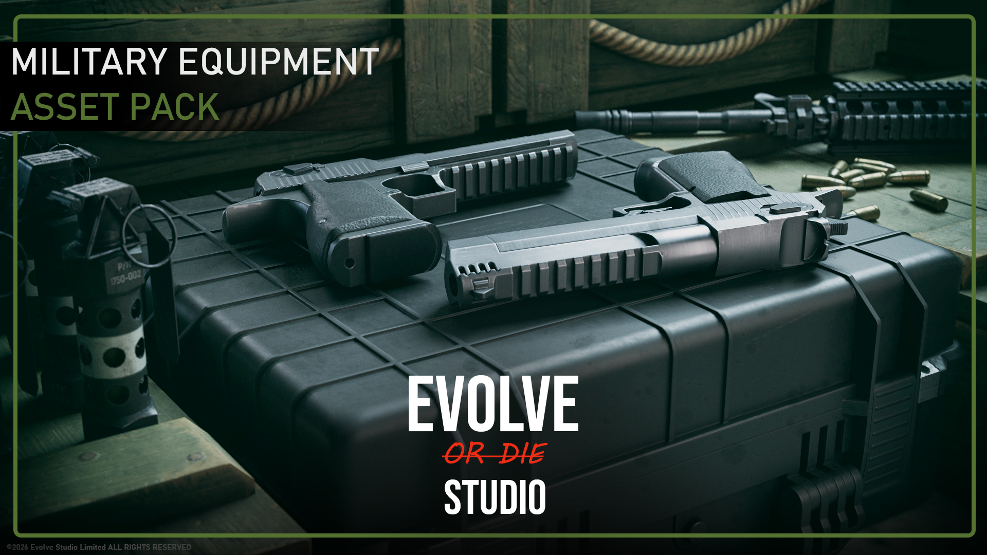 Military Equipment Pack 01 3D Model