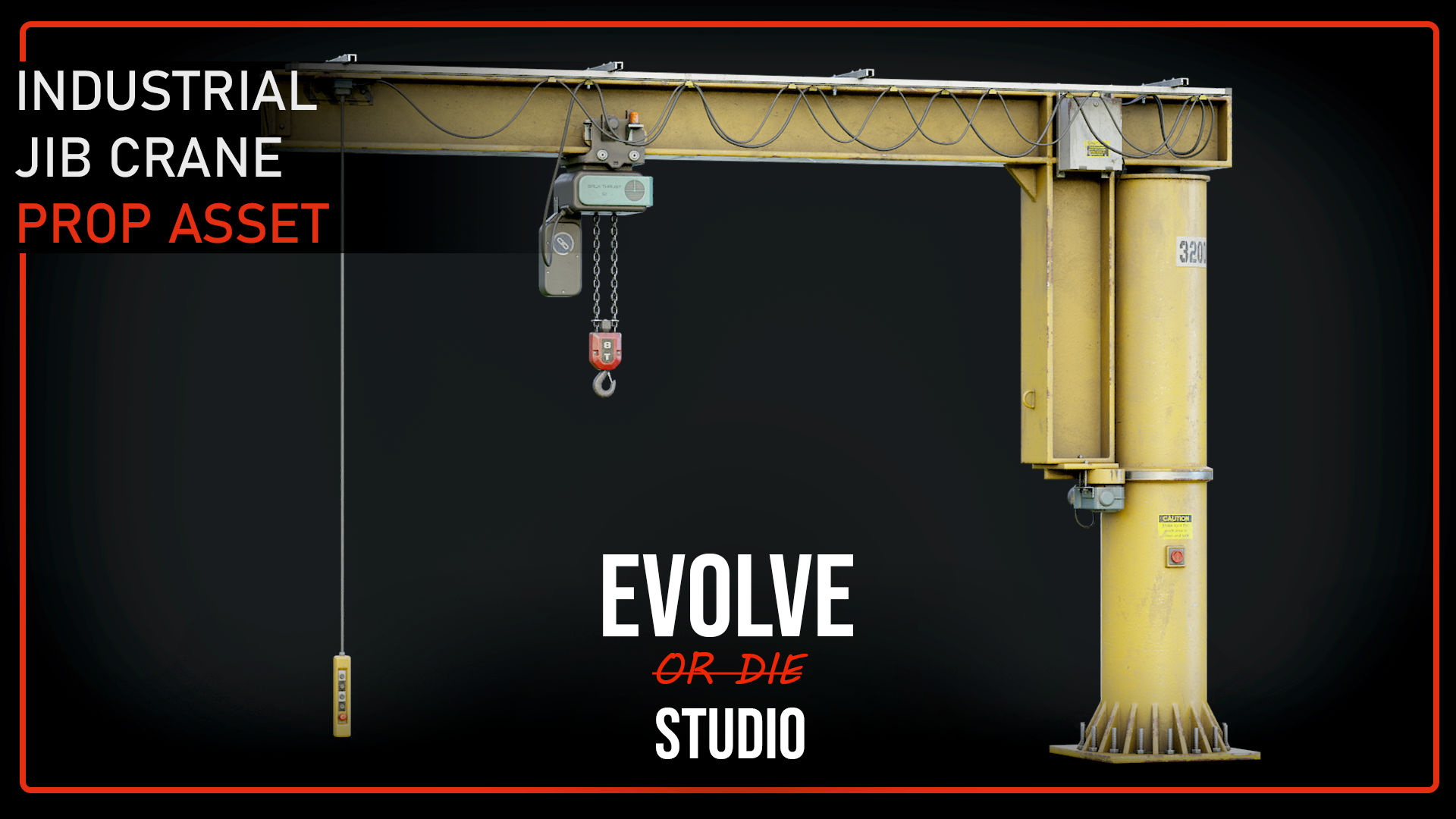 Jib Crane Industrial 3D Model