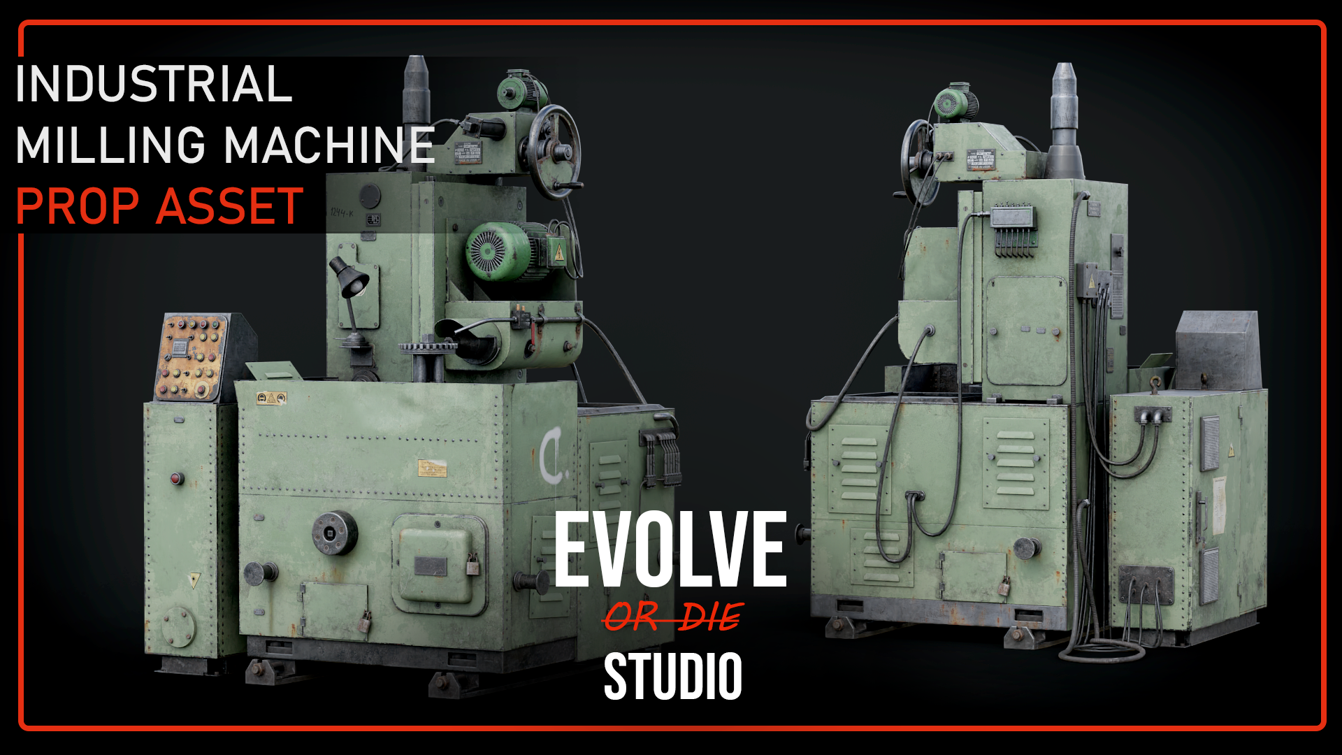 Industrial Milling Machine 03 3D model