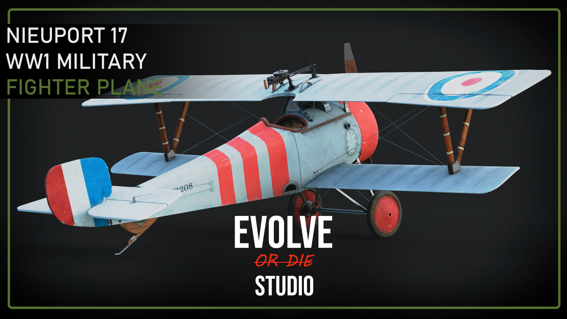 Aircraft Nieuport 17 Fighter Rigged