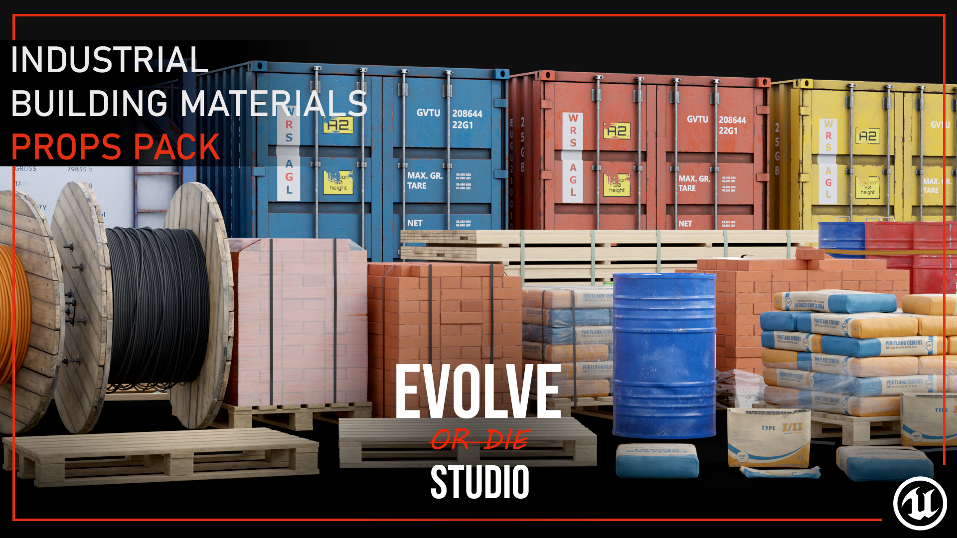 Building Materials 3D models Pack