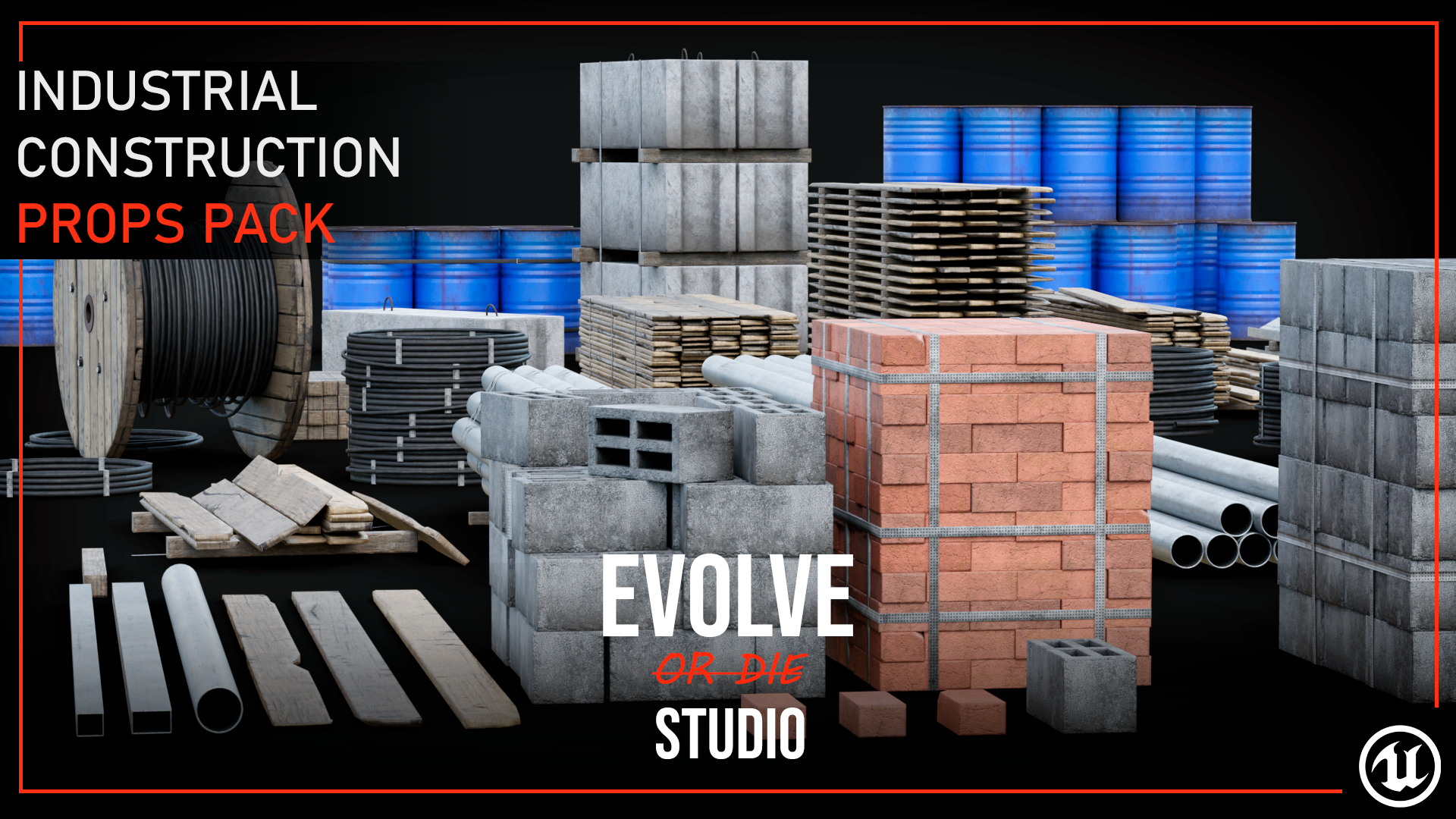 Construction Props 3D model Pack