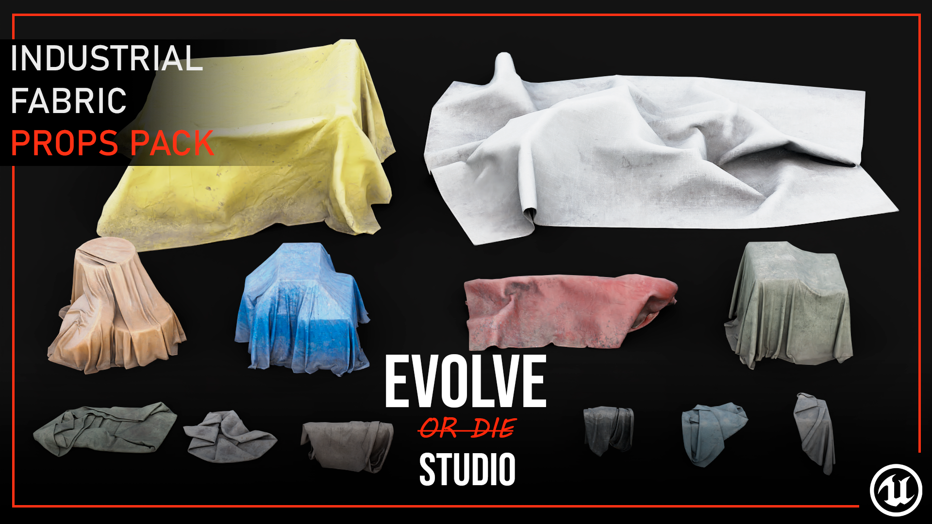 Industrial Fabric 3D Models Pack