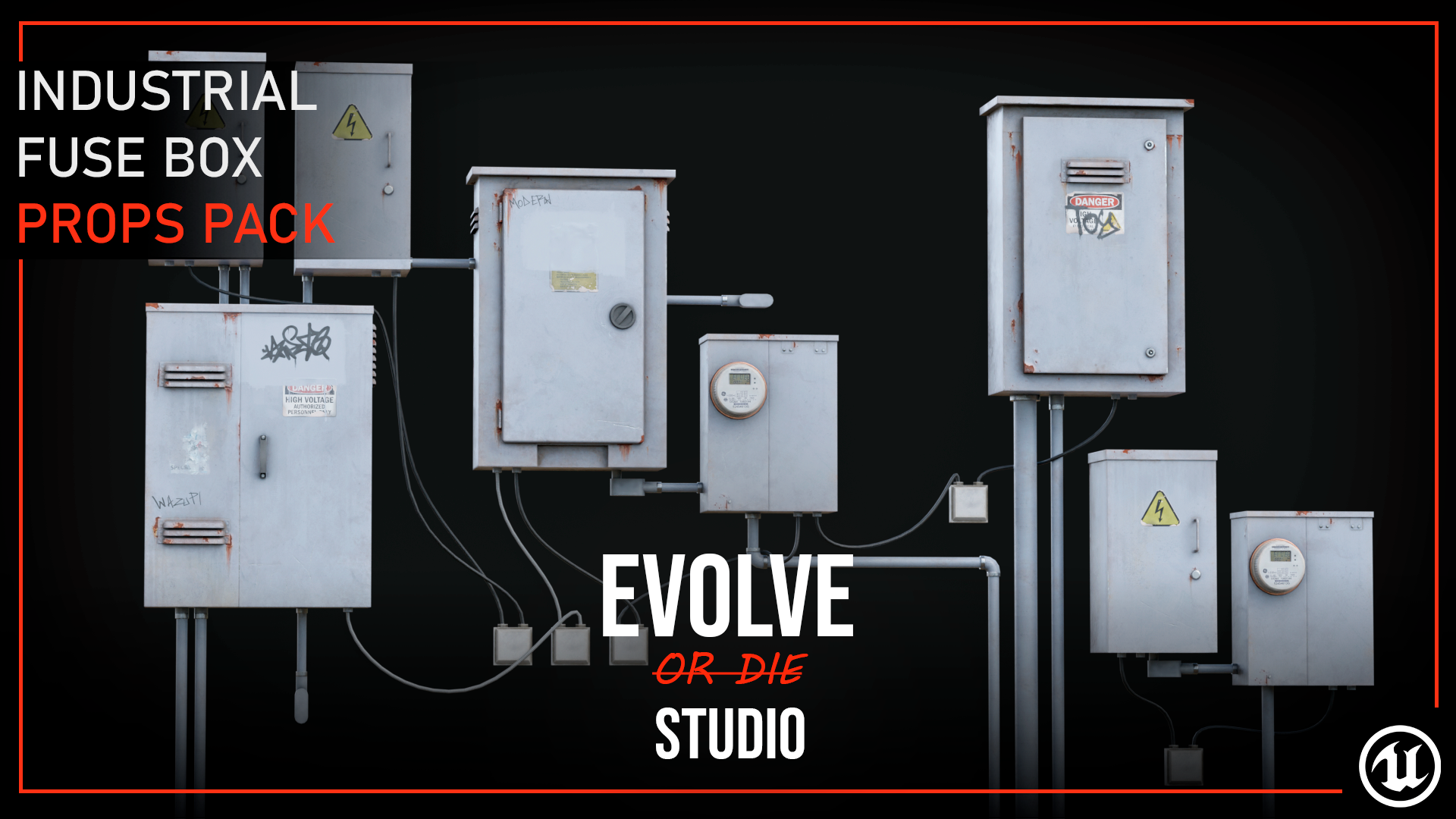 Fuse Box Industrial 3D Models Pack