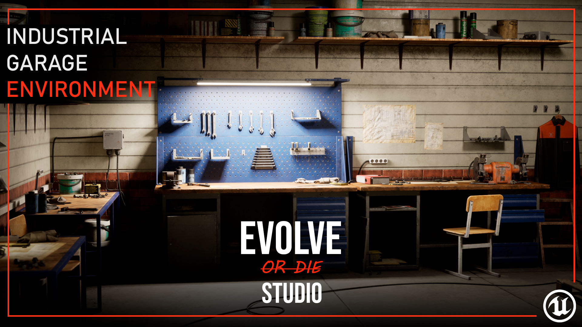 Garage Workshop Industrial Environment