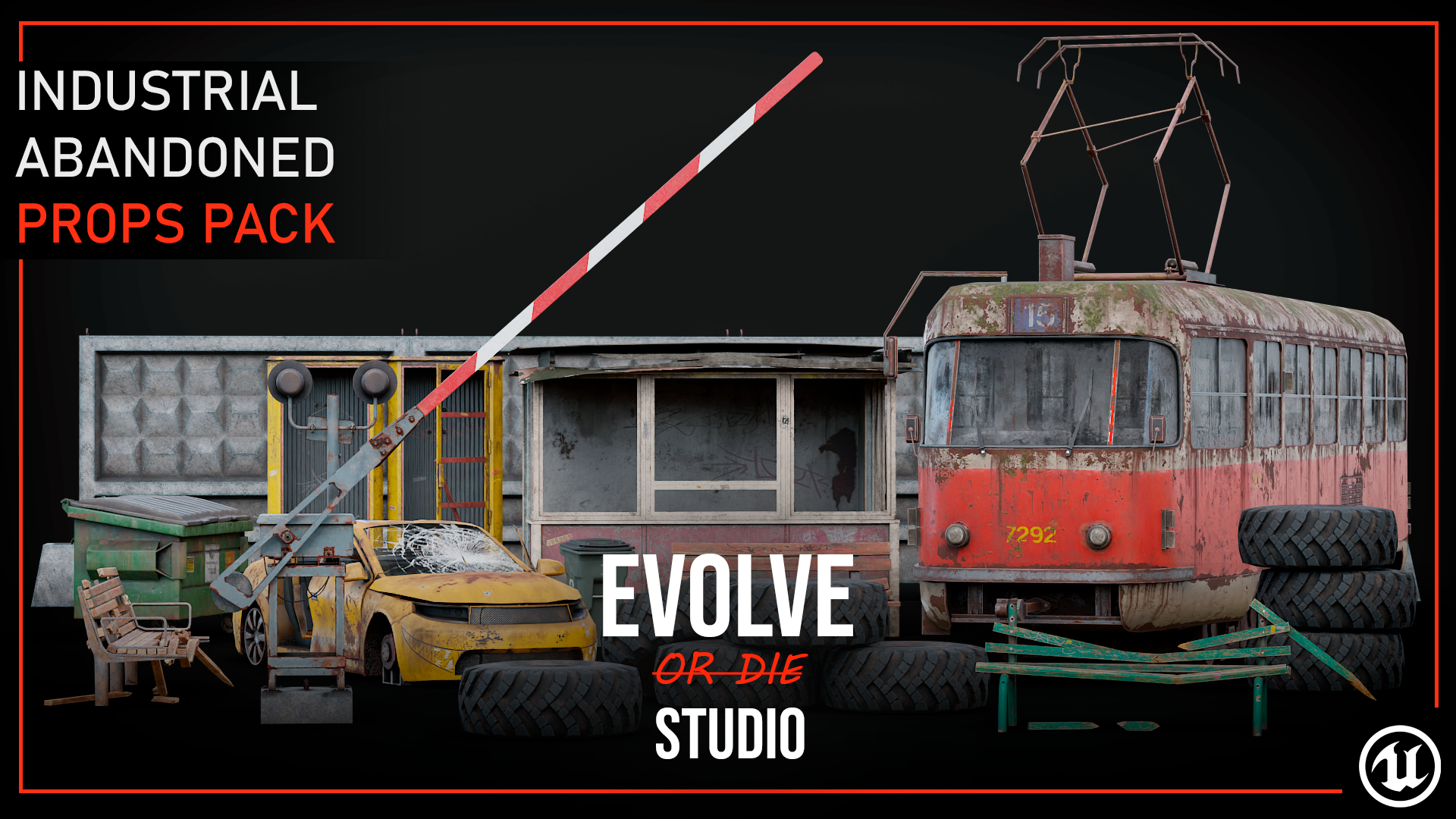 Abandoned Street 3D Models Pack 