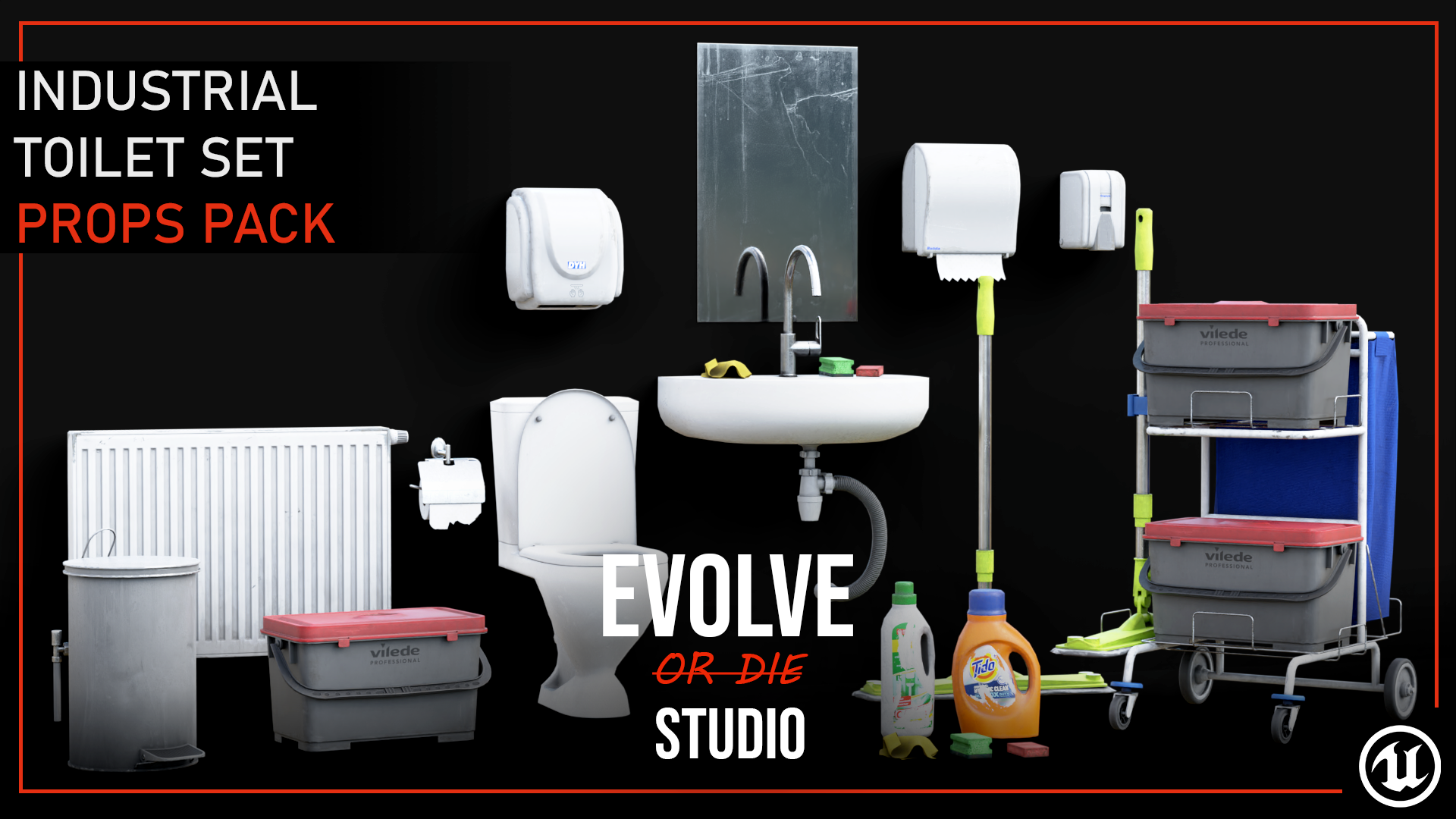 Toilet Accessories Props Pack