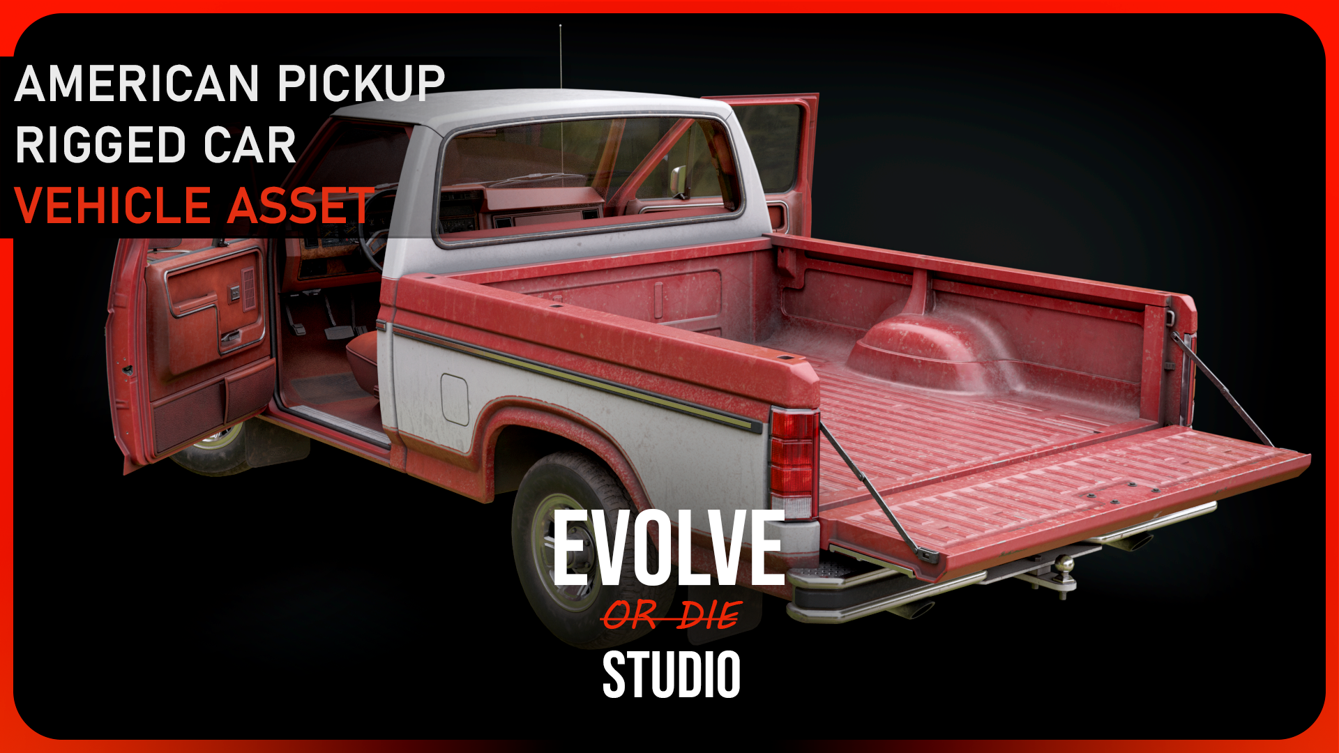 Car Pickup Generic Vehicle 3D Model