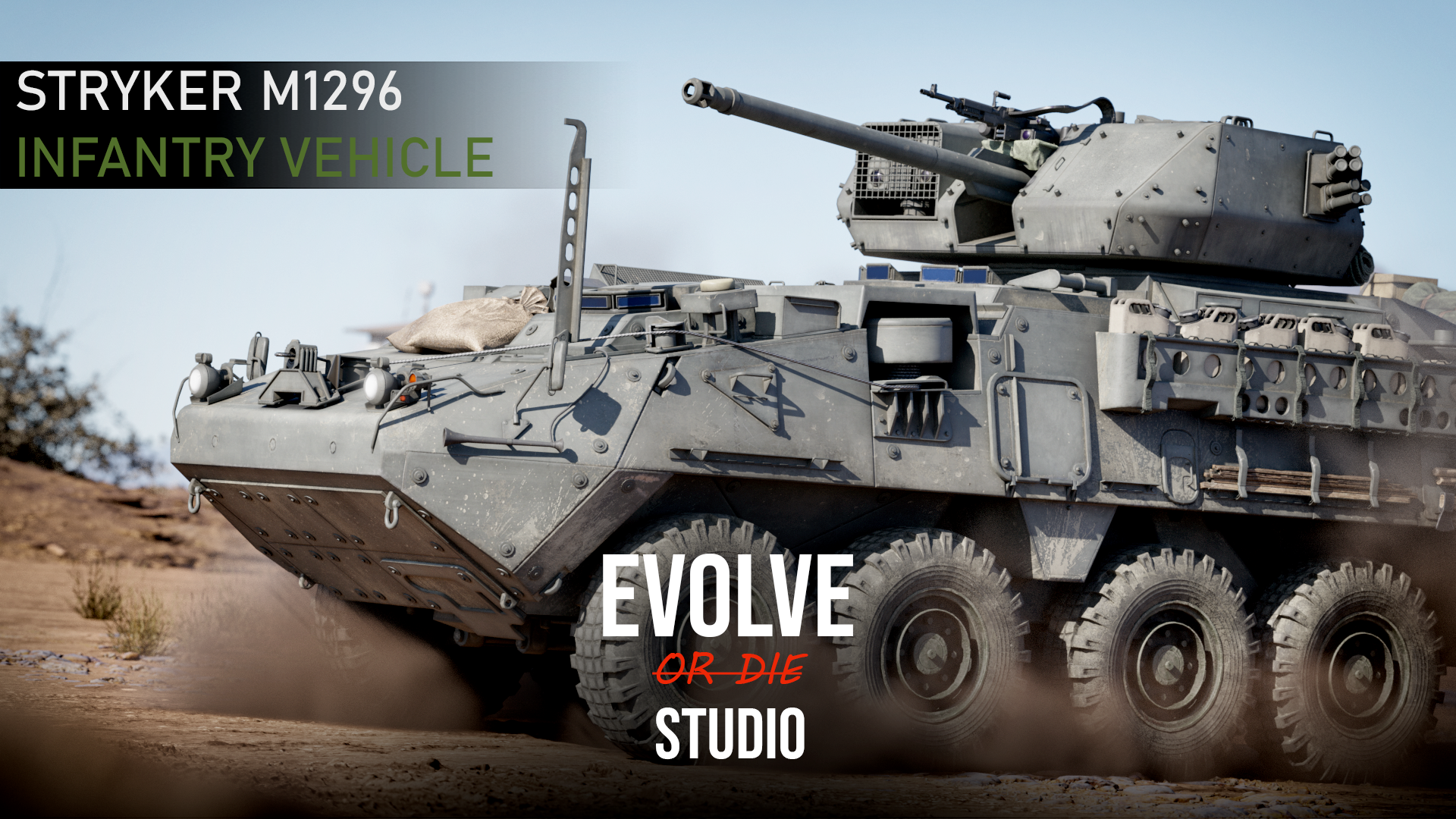 Stryker M1296 Dragoon IFV 3D model