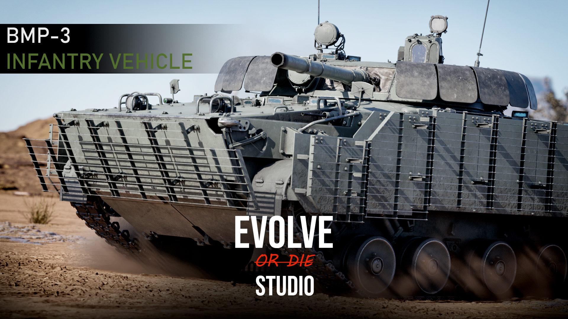 BMP-3 Infantry Fighting Vehicle 3D model