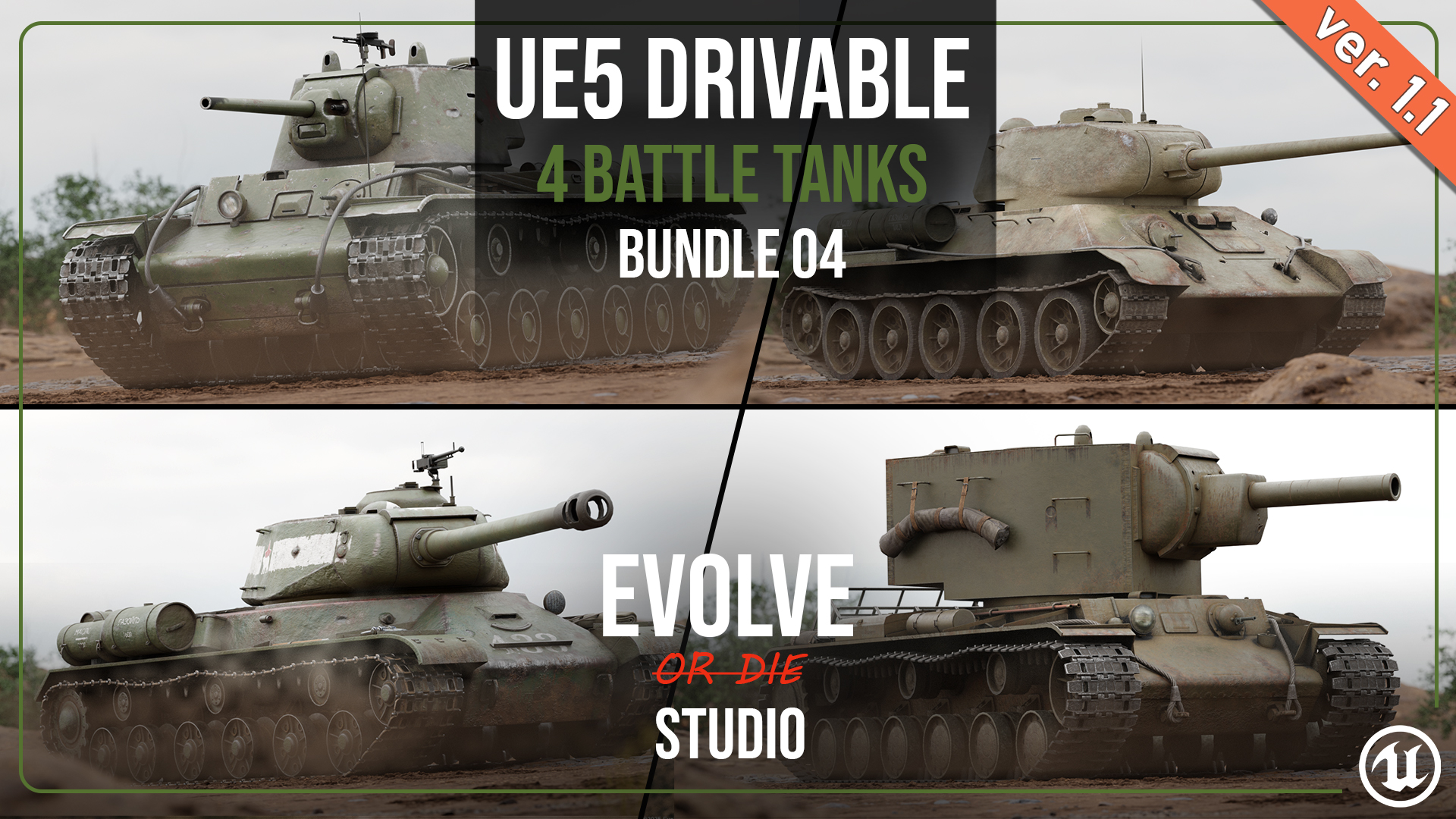 Tank Drivable Bundle 04