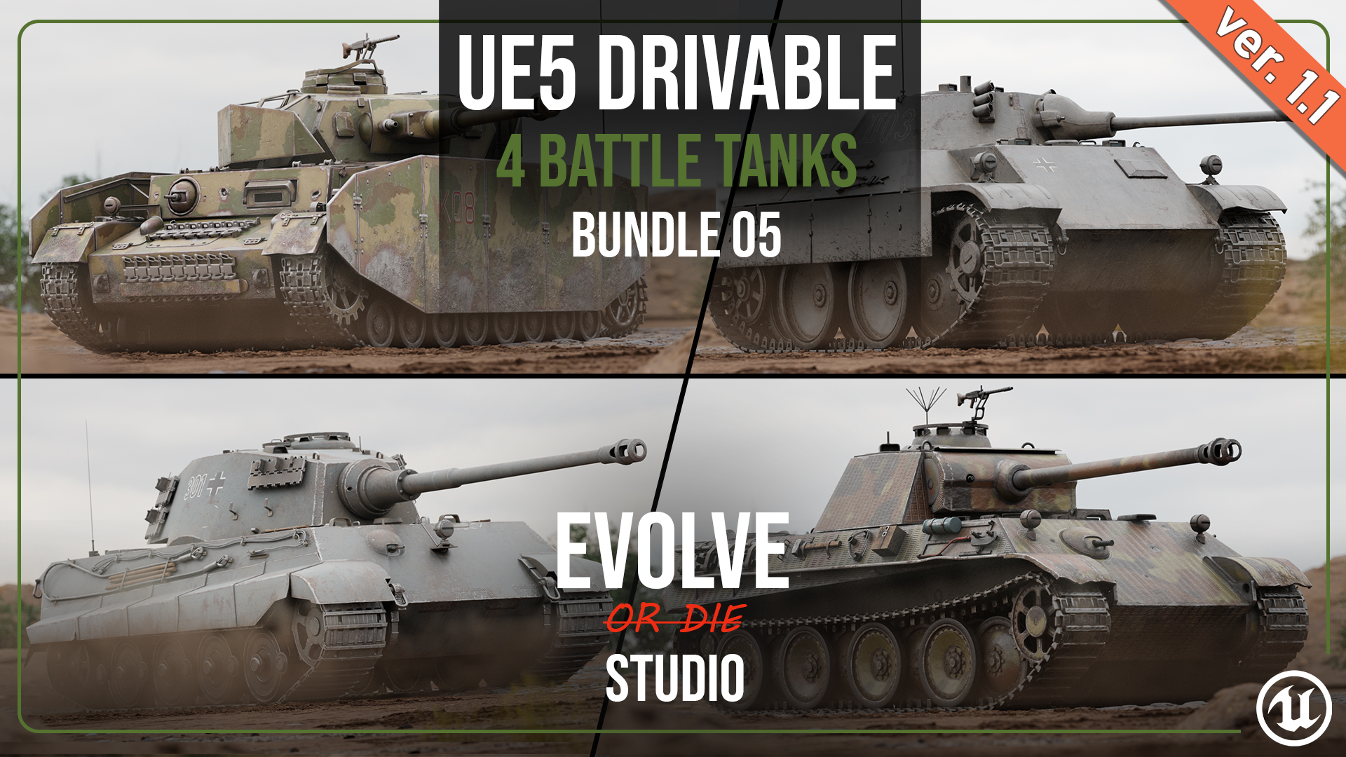 Tank Drivable Bundle 05