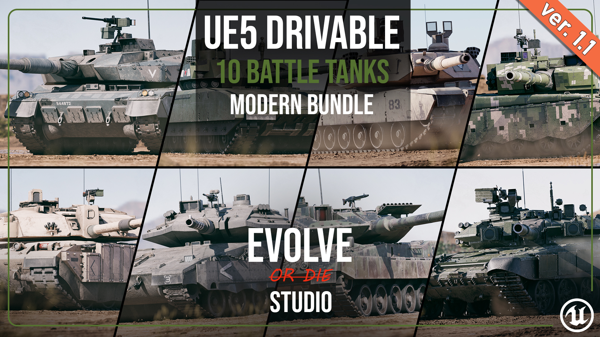 Tank Drivable Modern MegaBundle