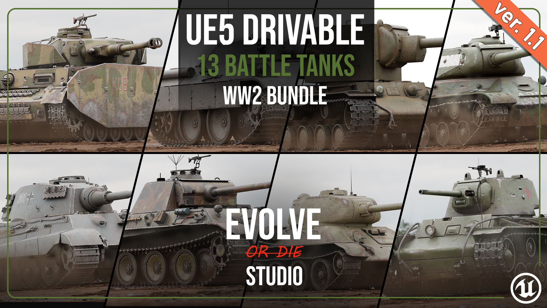 Tank Drivable WW2 MegaBundle